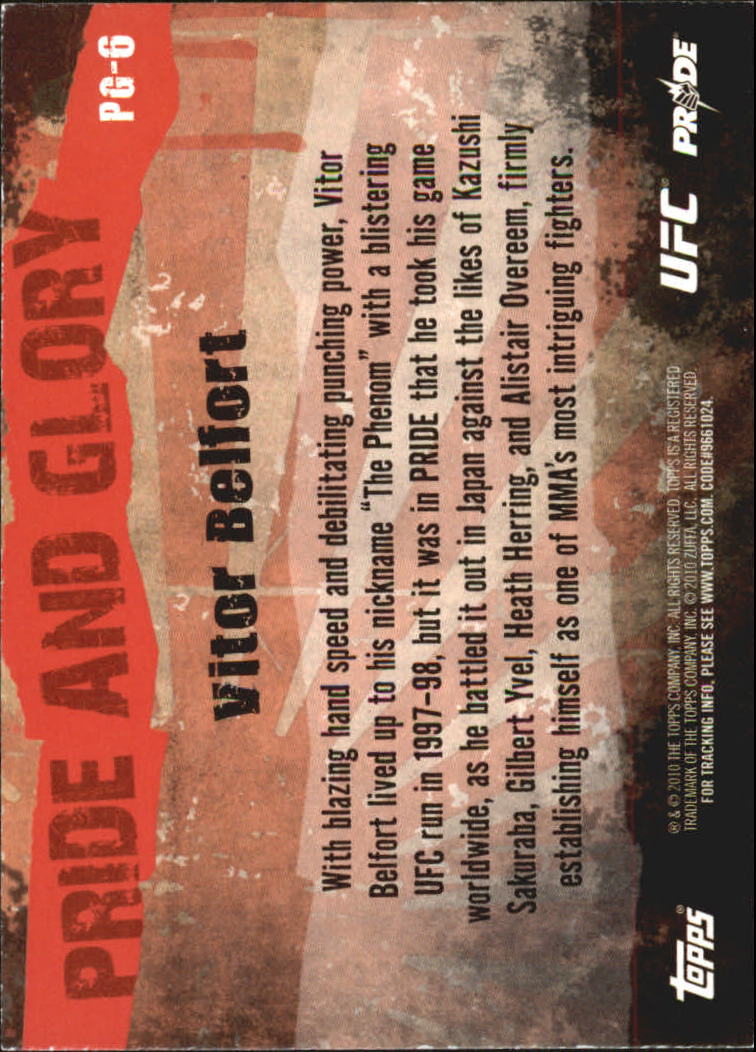 2010 Topps UFC (Ultimate Fighting Championship) MMA "Insert" Cards - Picture 141 of 159