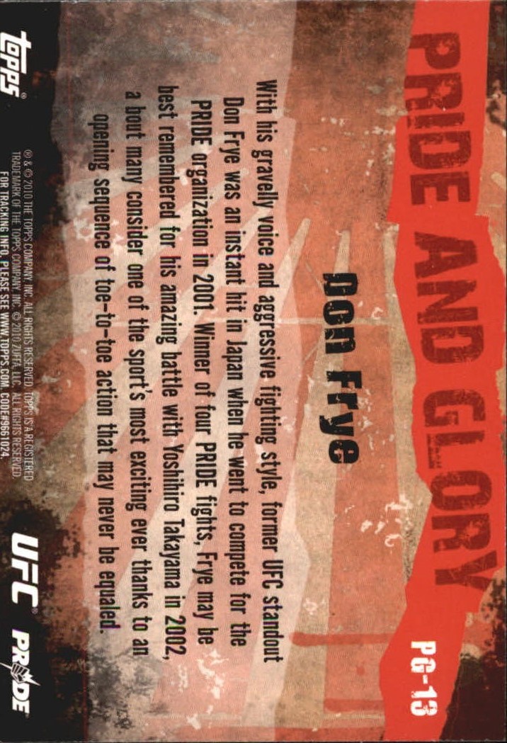 2010 Topps UFC (Ultimate Fighting Championship) MMA "Insert" Cards - Picture 155 of 159