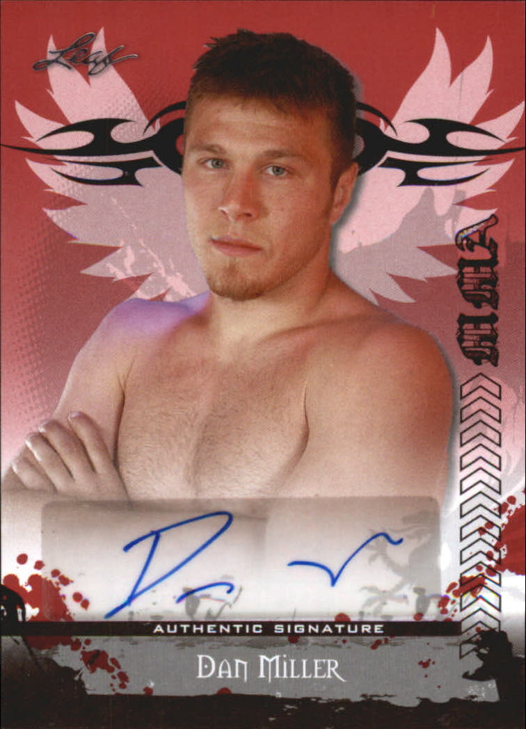 2010 Leaf MMA Autographs Red #AUDM1 Dan Miller
