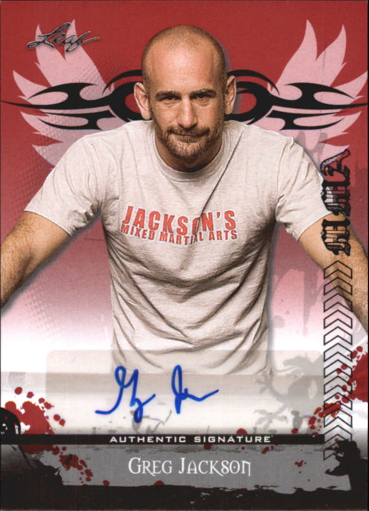 2010 Leaf MMA Autographs Red #AUGJ1 Greg Jackson