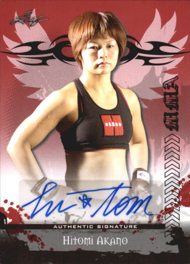 2010 Leaf MMA Autographs Red #AUHA1 Hitomi Akano
