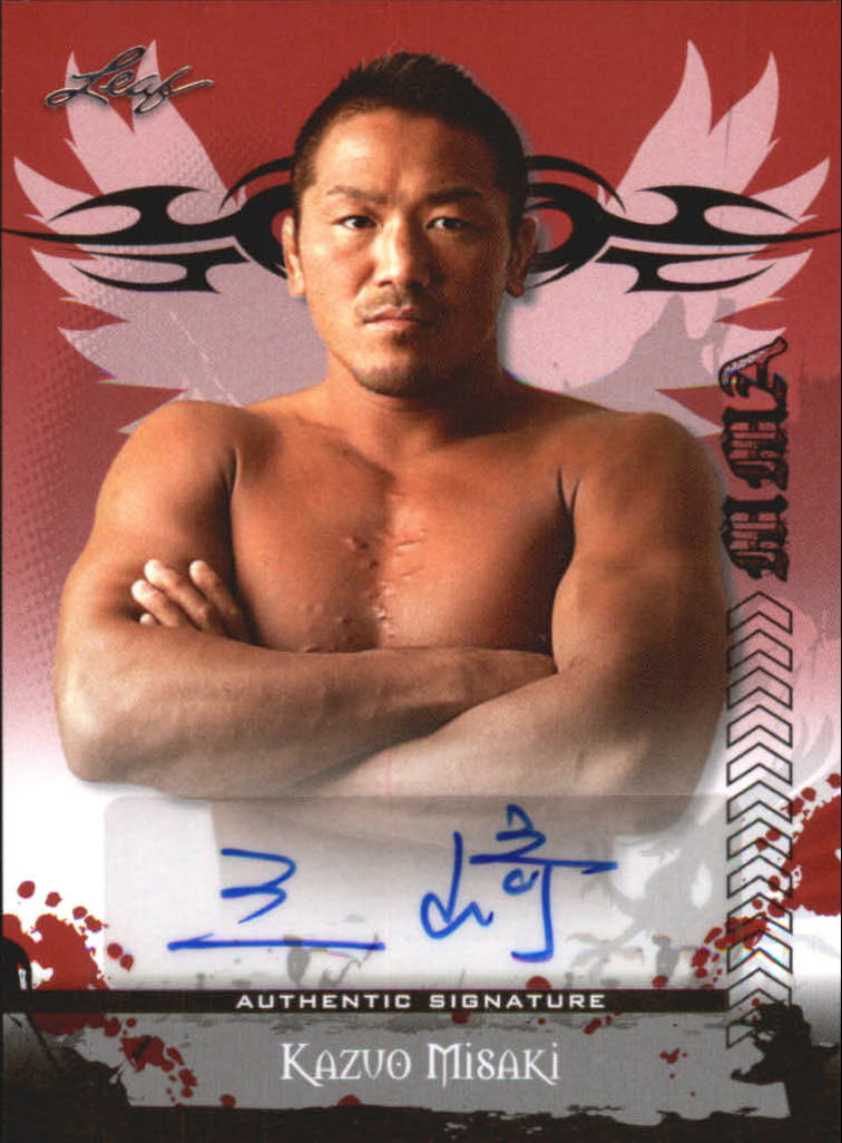 2010 Leaf MMA Autographs Red #AUKM1 Kazuo Misaki
