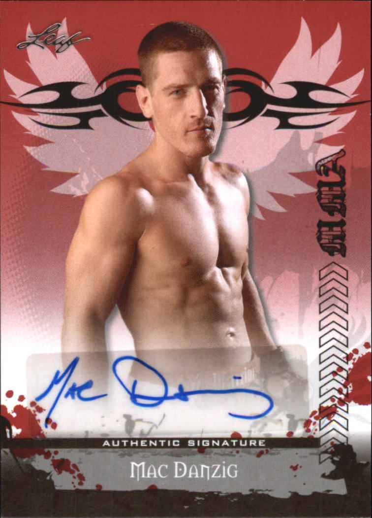 2010 Leaf MMA Autographs Red #AUMD1 Mac Danzig