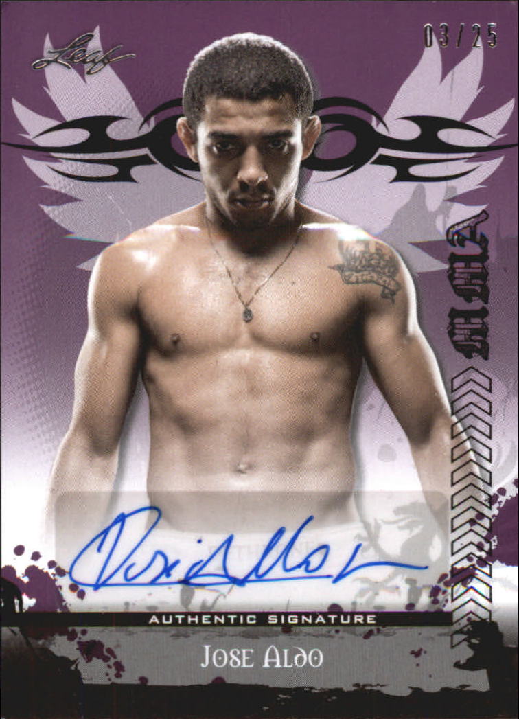 2010 Leaf MMA Autographs Purple #AUJA1 Jose Aldo
