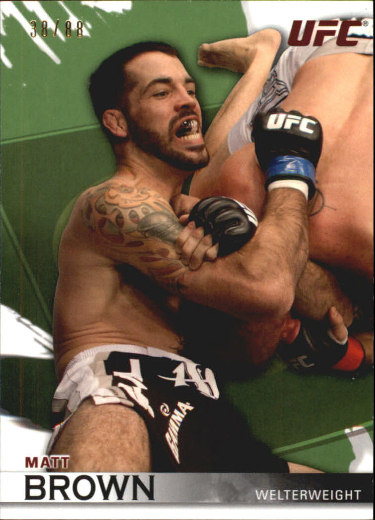 2010 Topps UFC Knockout Green #80 Matt Brown