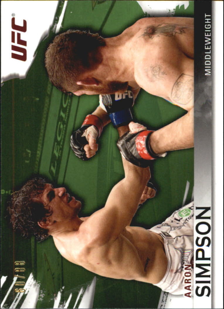 2010 Topps UFC Knockout Green #103 Aaron Simpson