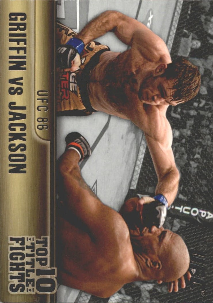2011 Topps UFC Title Shot Top 10 Title Fights Black #TT12 Forrest Griffin/Quinton Jackson