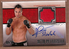 2011 Topps UFC Title Shot Fighter Relics Autographs #FARSP Seth Petruzelli