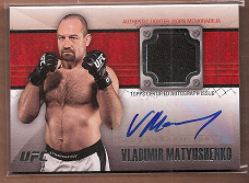 2011 Topps UFC Title Shot Fighter Relics Autographs #FARVM Vladimir Matyushenko