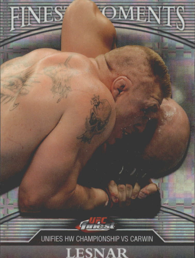 2011 Finest UFC Finest Moments X-Fractors #FMBL Brock Lesnar