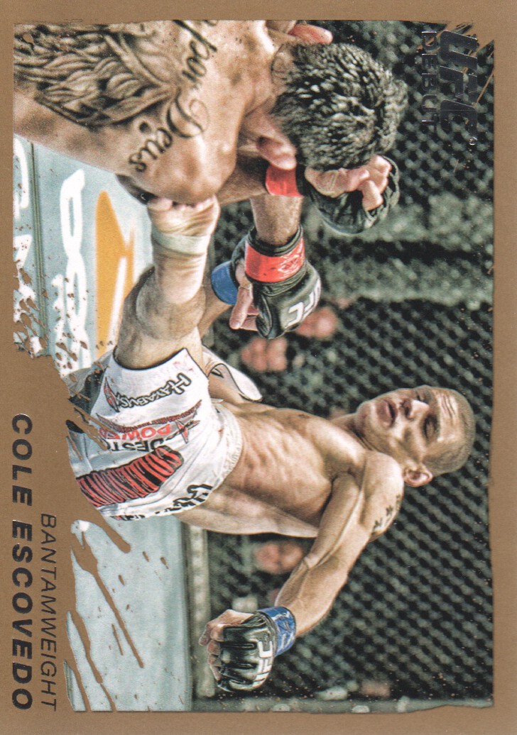 2011 Topps UFC Moment of Truth Gold #58 Cole Escovedo