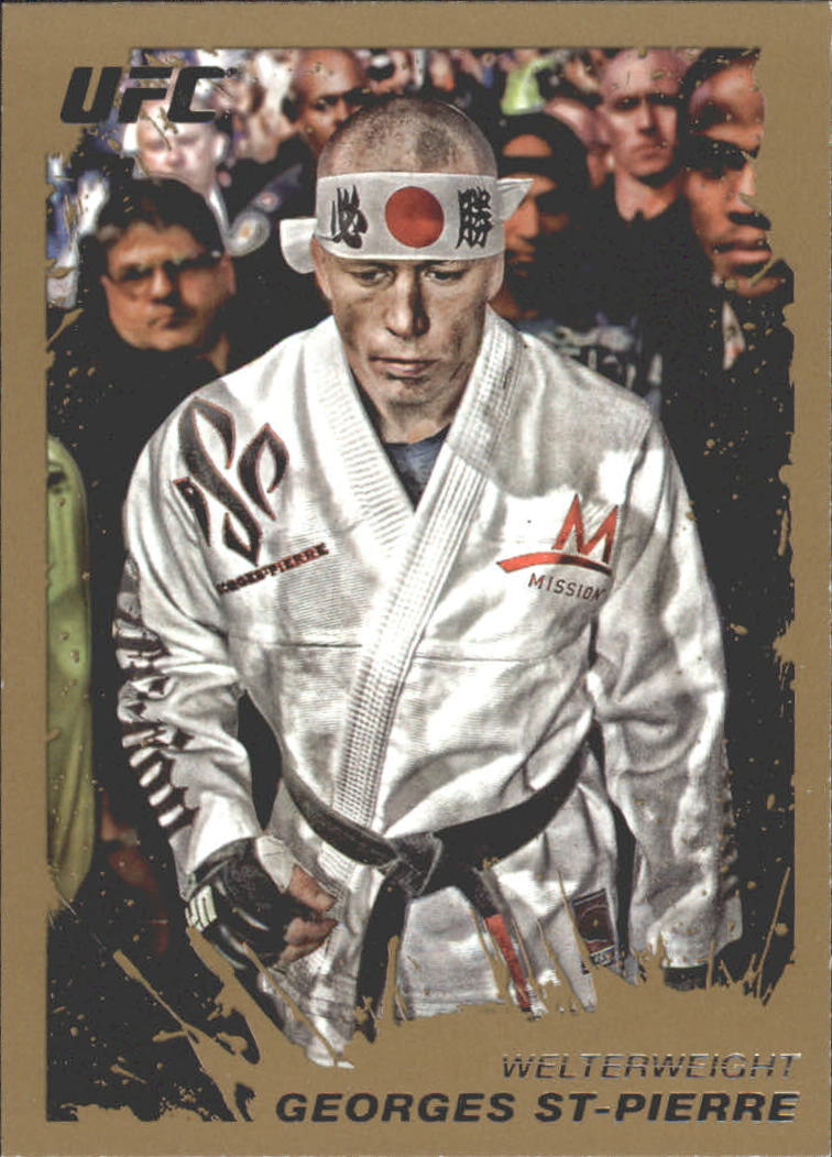 2011 Topps UFC Moment of Truth Gold #100 Georges St-Pierre