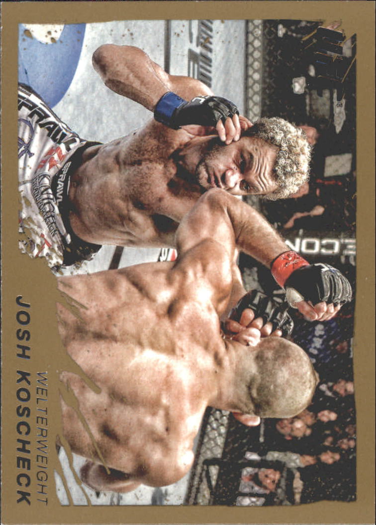 2011 Topps UFC Moment of Truth Gold #102 Josh Koscheck