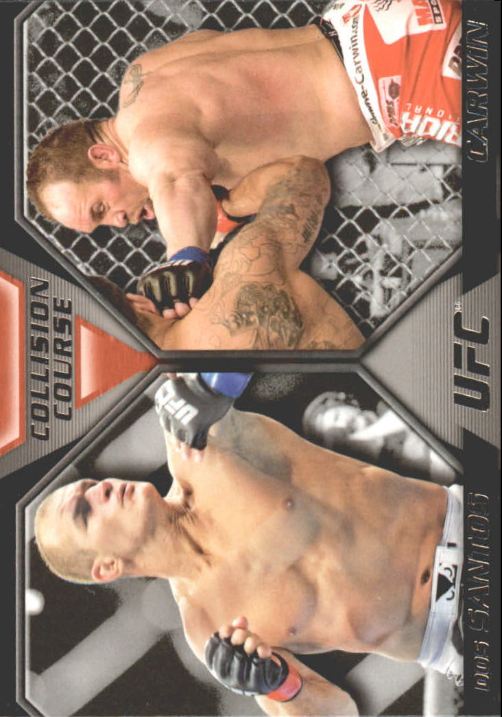 2011 Topps UFC Moment of Truth Collision Course #CCDC Junior dos Santos/Shane Carwin