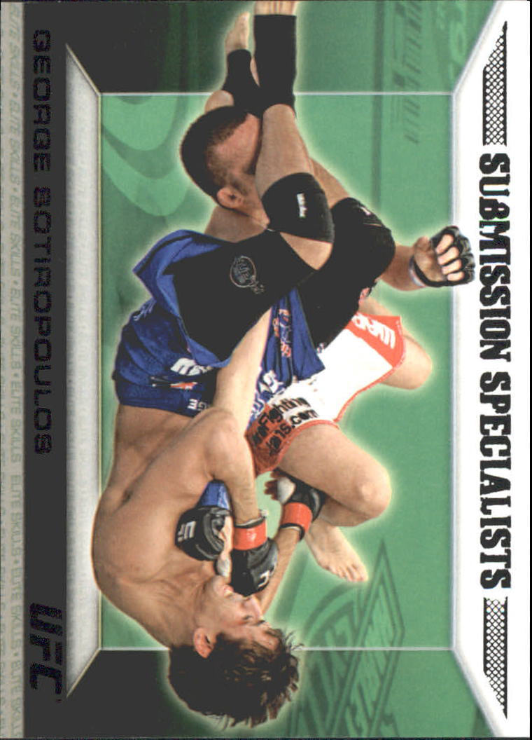 2011 Topps UFC Moment of Truth Elite Skills Black #ESGS George Sotiropoulos SS