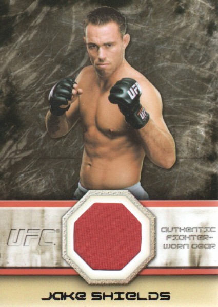 2011 Topps UFC Moment of Truth Fighter Relics Black #FGJS Jake Shields