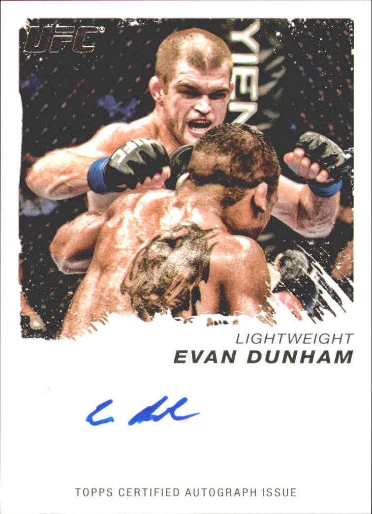 2011 Topps UFC Moment of Truth Autographs #CSED Evan Dunham