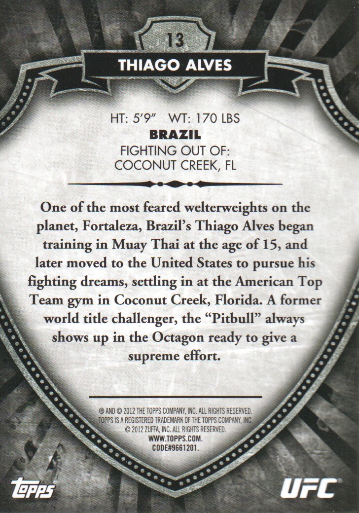 B6579- 2012 Topps UFC Bloodlines MMA Card #s 1-150 -You Pick- 15+ FREE US SHIP - Picture 17 of 195