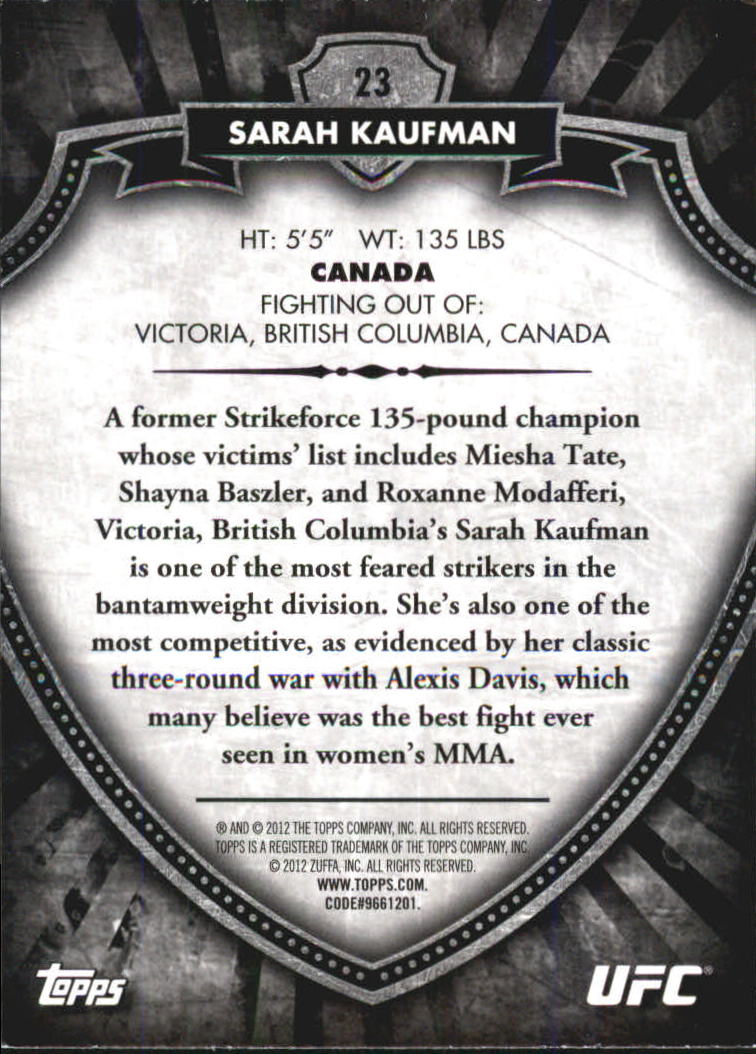 B6579- 2012 Topps UFC Bloodlines MMA Card #s 1-150 -You Pick- 15+ FREE US SHIP - Picture 29 of 195