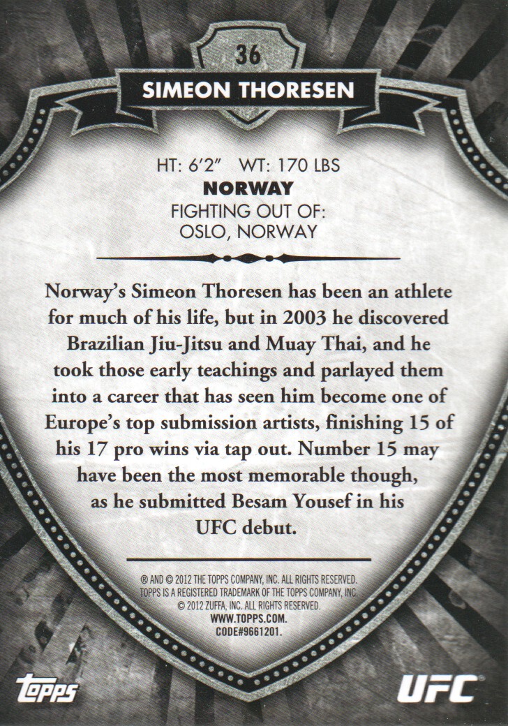 B6579- 2012 Topps UFC Bloodlines MMA Card #s 1-150 -You Pick- 15+ FREE US SHIP - Picture 49 of 195
