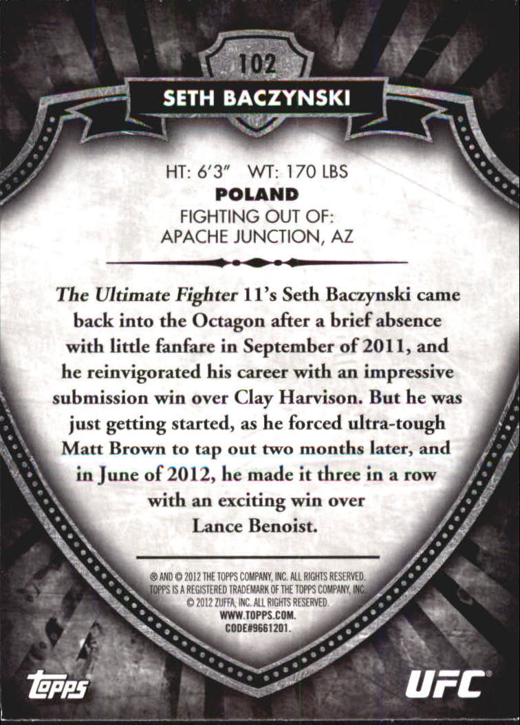 B6579- 2012 Topps UFC Bloodlines MMA Card #s 1-150 -You Pick- 15+ FREE US SHIP - Picture 129 of 195