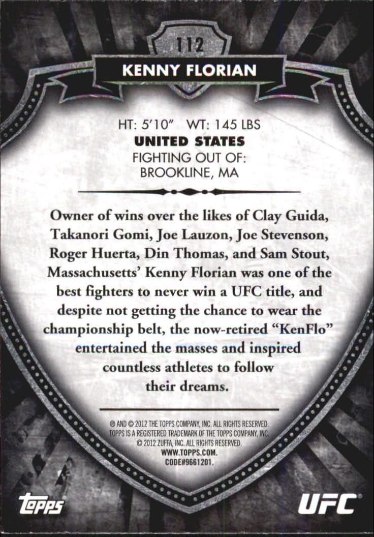 B6579- 2012 Topps UFC Bloodlines MMA Card #s 1-150 -You Pick- 15+ FREE US SHIP - Picture 143 of 195