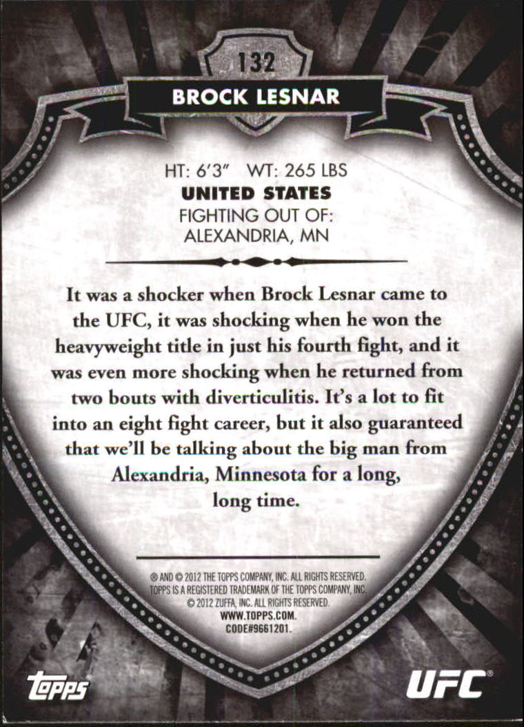 B6579- 2012 Topps UFC Bloodlines MMA Card #s 1-150 -You Pick- 15+ FREE US SHIP - Picture 175 of 195