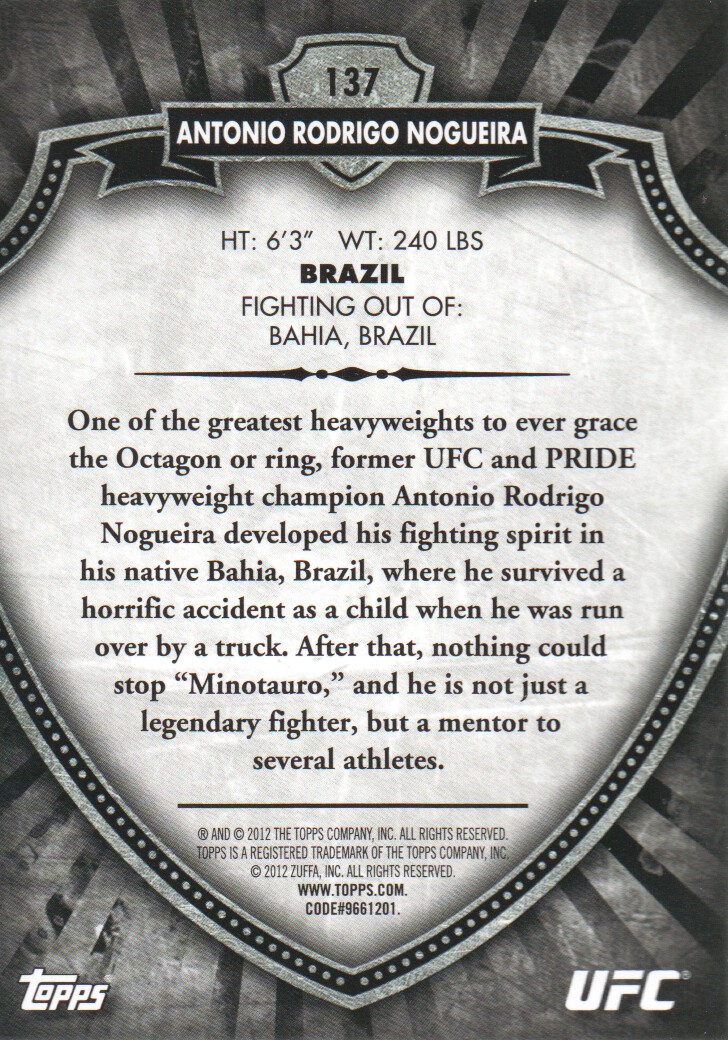 B6579- 2012 Topps UFC Bloodlines MMA Card #s 1-150 -You Pick- 15+ FREE US SHIP - Picture 181 of 195
