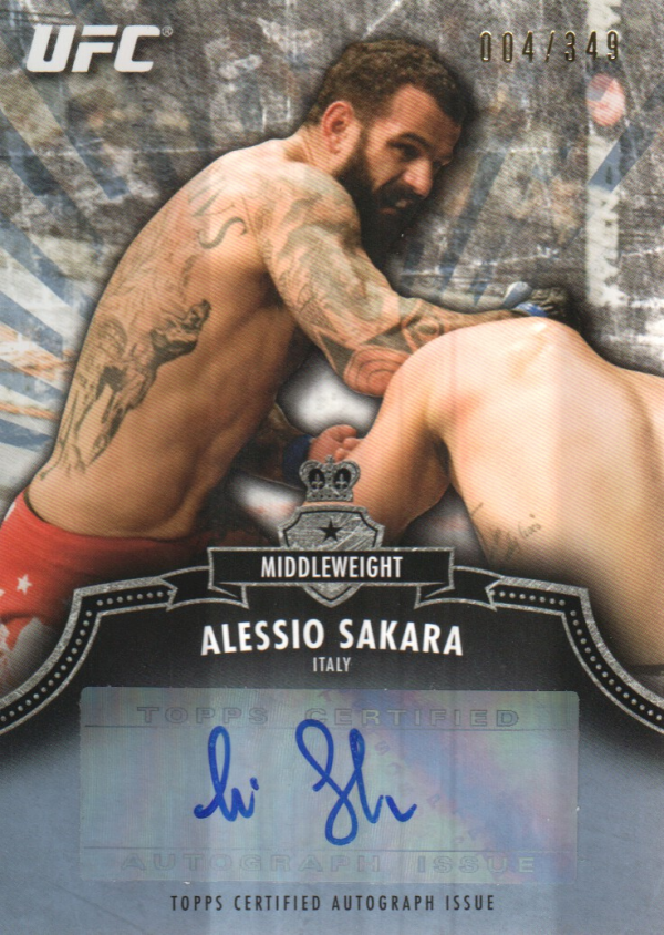 2012 Topps UFC Bloodlines Autographs #AASA Alessio Sakara/349