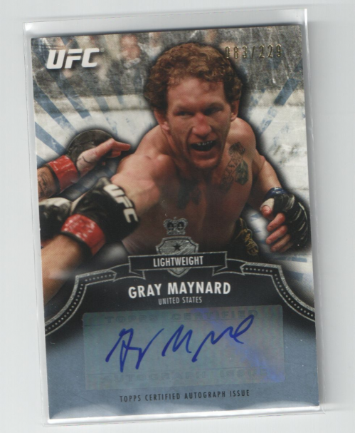 2012 Topps UFC Bloodlines Autographs #AGM Gray Maynard/229