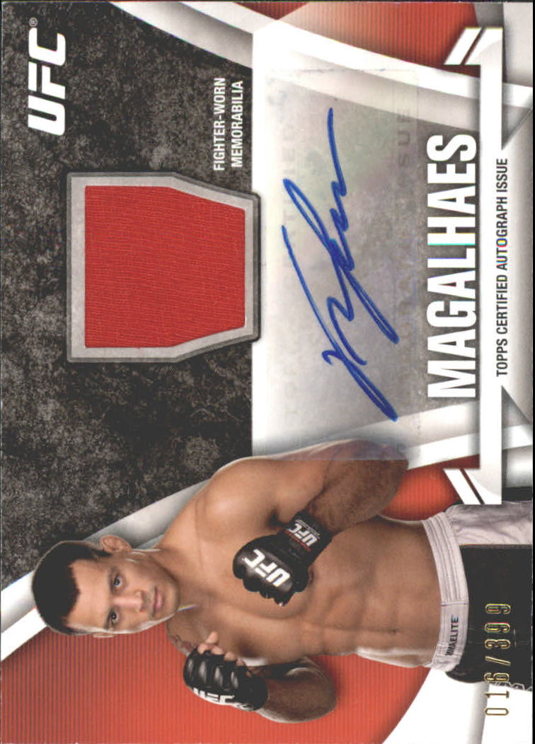 2013 Topps UFC Knockout Fighter Relics Autographs #KARVM Vinny Magalhaes/399
