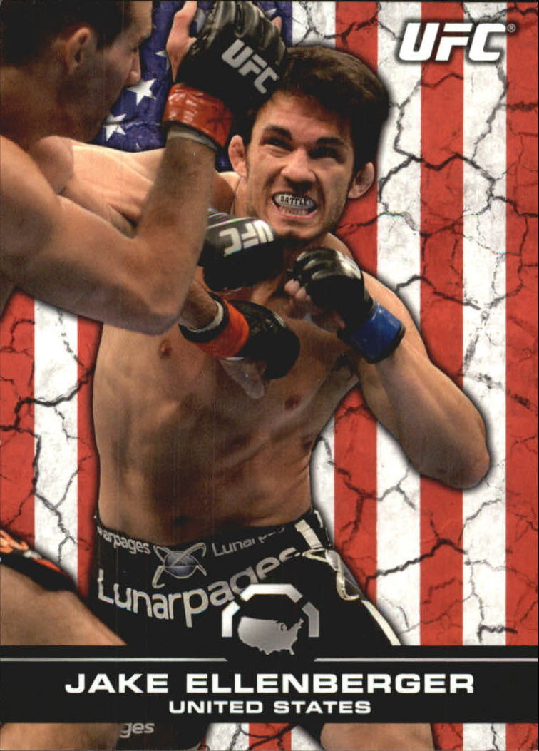 2013 Topps UFC Bloodlines Flag Parallel #98 Jake Ellenberger - NM-MT