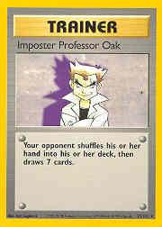 1999 Pokemon Base Unlimited #73 Impostor Professor Oak R