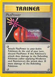 1999 Pokemon Base Unlimited #84 Plus Power U