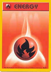 1999 Pokemon Base Unlimited #98 Fire Energy C