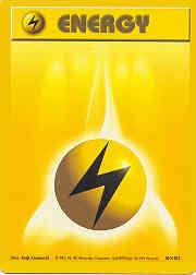1999 Pokemon Base Unlimited #100 Lightning Energy C