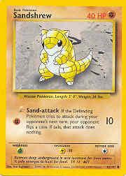 1999 Pokemon Base Unlimited #62 Sandshrew C