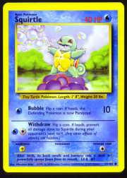 1999 Pokemon Base Unlimited #63 Squirtle C