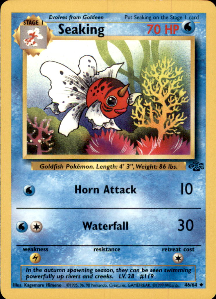 1999 Pokemon Jungle Unlimited #46 Seaking U