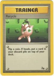 1999 Pokemon Fossil Unlimited #61 Recycle C
