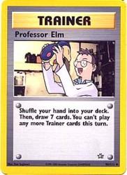 2000 Pokemon Neo Genesis Unlimited #96 Professor Elm U
