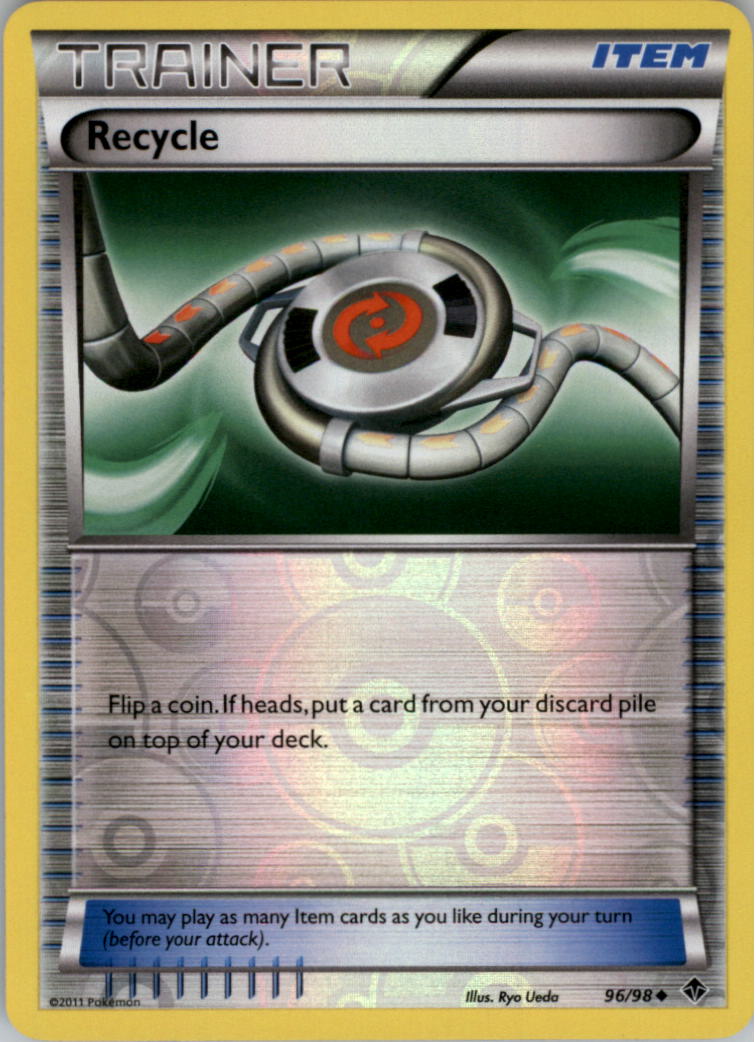 2011 Pokemon Black and White Emerging Powers Reverse Foil #96 Recycle U