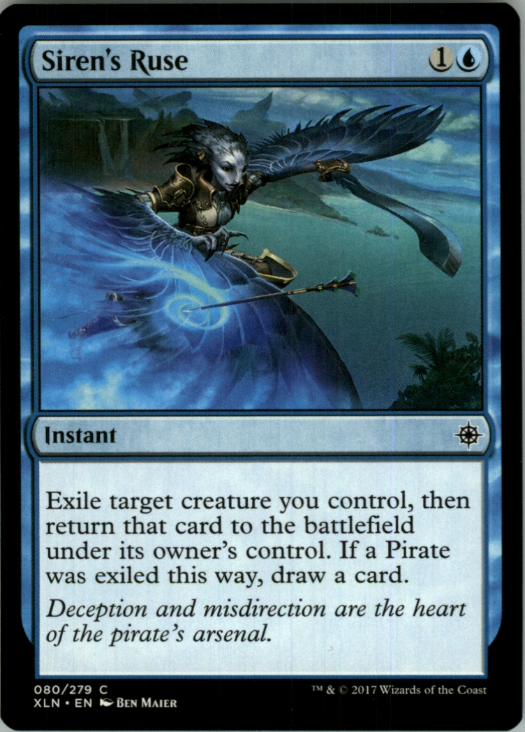 2017 Magic The Gathering Ixalan #080 Siren's Ruse C