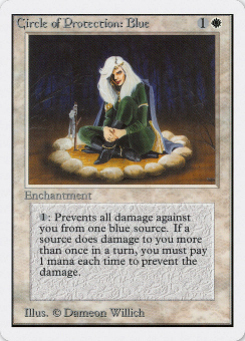1993 Magic The Gathering Unlimited #11 Circle of Protection Blue C