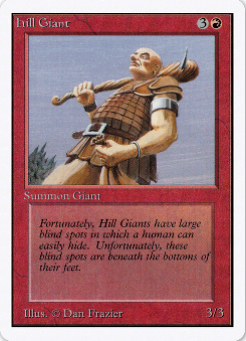 1993 Magic The Gathering Unlimited #158 Hill Giant C