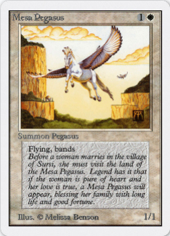 1993 Magic The Gathering Unlimited #29 Mesa Pegasus C