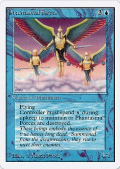 1993 Magic The Gathering Unlimited #68 Phantasmal Forces U
