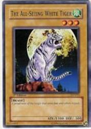 2002 Yu-Gi-Oh Pharaoh's Servant 1st Edition #PSV93 The All-Seeing White Tiger C