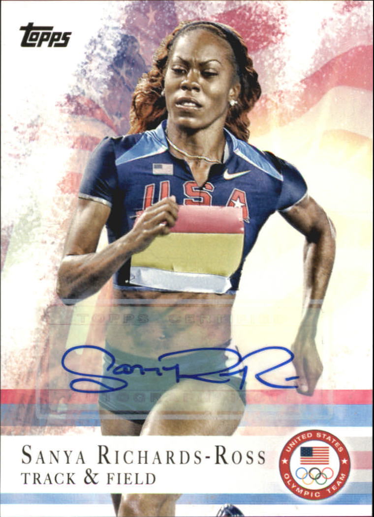2012 Topps U.S. Olympic Team Autographs #30 Sanya Richards-Ross