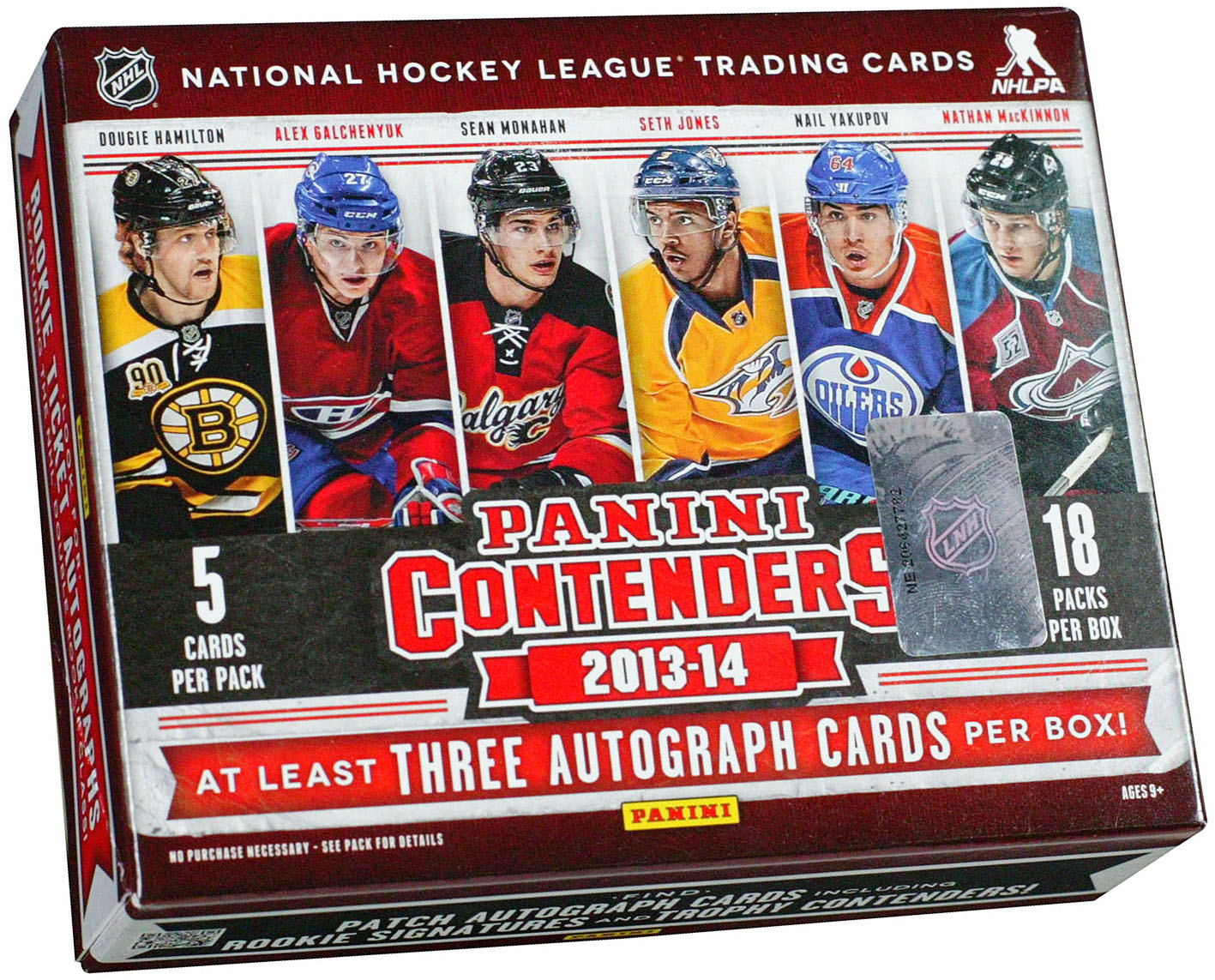 2013-14 Panini Contenders Hockey Hobby Box card image